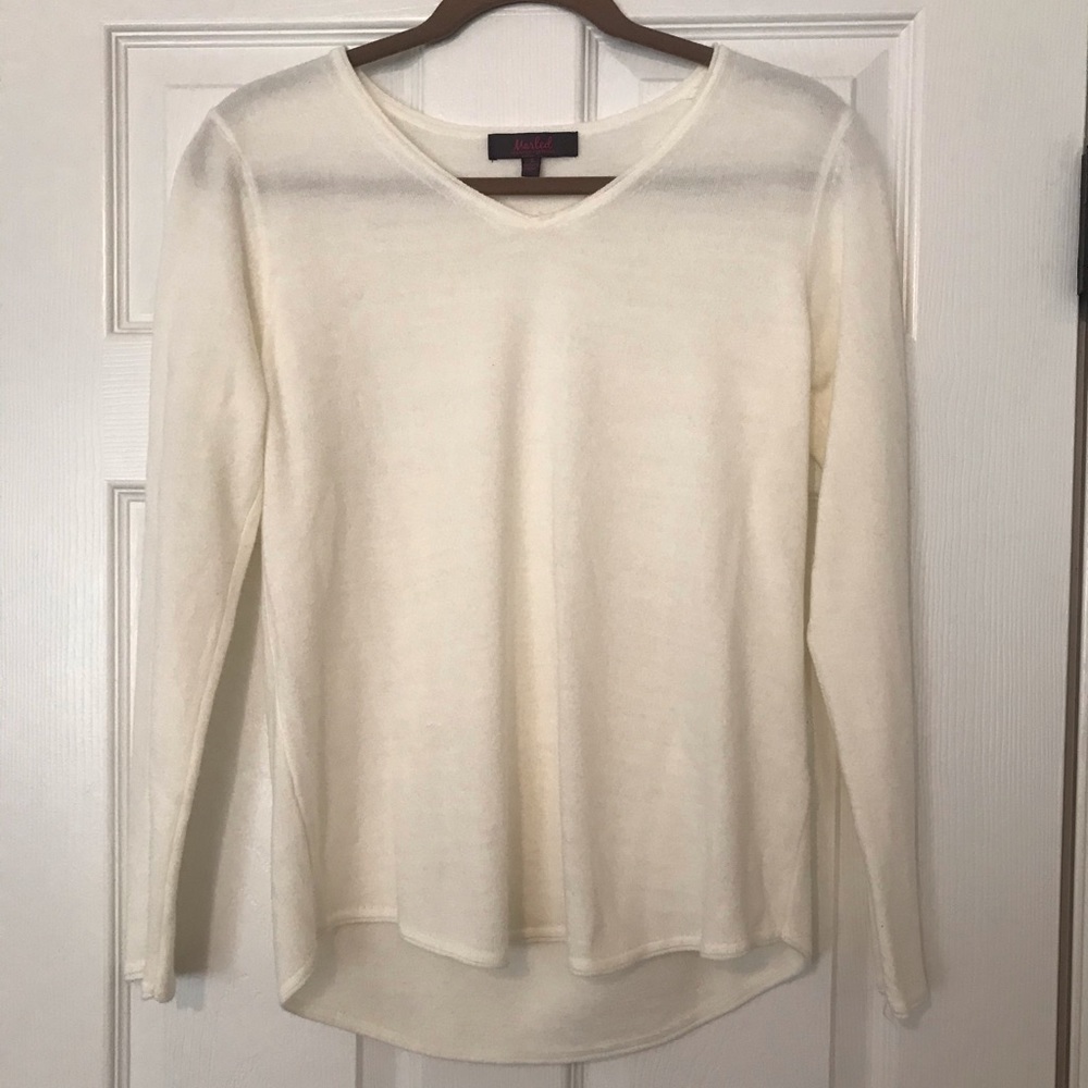 Cream Marled Sweater